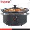 3.5L black outer SS ceramic slow cooker for France market
