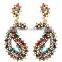 Colorful Indian Earrings,Kundan Studded Ethnic Yet Modern Indian Earrings,Boho Earring,Aztec Earring,Tribal Earring