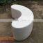1.8M fiberglass leisure mall waiting rest chair cashew nut arc long stool RUYA factory