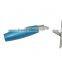 Bricklaying trowel with silver blue wooden handle, stainless steel blade