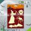 BSCI factory audit Halloween 3D non toxic decorative removable fluorescent stickers