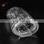 Big Oval Transparent Perfume Bottle Srew sealing empty glass bottle