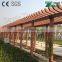 outdoor wood plastic composite pergola used balcony/ gazebo/tunnel