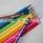 7" standard size triangular shape high quality 3.0mm color lead tri-grip color pencil with dipped end