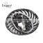 Classic style jewellry gun black eye shape alloy glass stone brooch jewelry