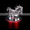 2016 Custom design horse figurine make glass figurines for home decration
