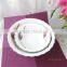 Best selling products silver rim salad bowl,porcelain bowlfor catering