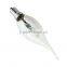 High power pass CE ROHS 42w glass body c35 halogen bulb with tail e14