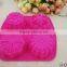 100% Food Grade Fda And Lfgb 4 Cavity Silicone Flower Shape Cake Mold Soap Mould