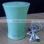 Curve shape green plastic ultrasonic USB powered colorful led light aroma diffuser