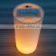Yellow Flicker Flame 6 Inch Led Glow Pillar Candle Light With Timer for Home Reflection