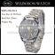 Quartz stainless steel back watch for men