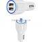 Lotus style dual usb car charger, 2.5A car charger optical input