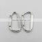 d shape aluminum carabiner hook