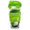 High quality heat resistant glass water bottle with silicone bottle sleeve