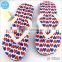 Cheap custom fashion beach flip flop colorful eva foam men flip flop