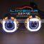 Lastest 2.5 inch miniH1 hid xenon projector dual COB Angel eye projector lens kit