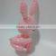 pink inflatable rabbit animal toy,cute inflatable hugging rabbit
