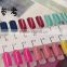 36 Tips Practice Nail Art Polish DIY Display Color Chart Portable Chain Palette
