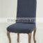 Solid wooden legs fabric chair for hotel