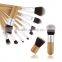 11 Pieces Makeup Brush Set Professional Bamboo Handle Premium Synthetic Kabuki Cosmetics Brushes Kit With Bag