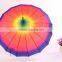 2015 New China Supplier Wholeslae Custom Brand Rainbow Market Umbrella
