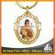 Free mould fee religious souvenir custom printing Christian heart shaped keyring