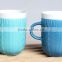 Hot sale ceramic tea cup with embossed
