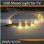 USB mood light for TV Back Colorful Decoration LED light for TV with USB