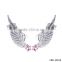 Yiwu Factory Wholesale Gems Stud Angel Wing Cuff Earrings