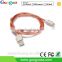 Wholesale promotion metal braided tranfer 8 pin mfi data cable for iphone7