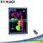 cafe shop, bars and restaurants erasable led drawing board, diy writing board