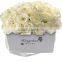 Hand made drawer type white box packaging flower