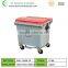 1100 liter plastic waste bin outdoor dustbin with foot pedal