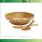 Bamboo Salad Bowl with Salad Servers Set of 4