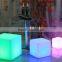 Remote control waterproof IP54 outdoor use RGB LED cube chair