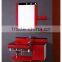 best glass wash basin and glass mirrored vanity for sale