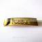 gold color metal label for jeans/bag