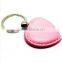 plastic metal leather heart shape keyrings