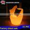 Wedding party shining modern cheap plastic LED shining chair