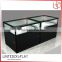 Commercial retail black glass display cabinet