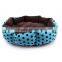 Hot Sell Multi Size Dot Pattern Velvet Pumpkin Foldable Pet Dog Bed