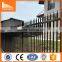Black powder coated high security backyard metal galvanized steel picket fence