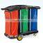 Cleaning trolley, hotel housekeeping maid cart trolley