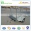 5x3 galvanized single axle commercial tipping caged box trailer