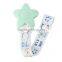 2017 Latest Design Fashion Colorful Baby Silicone Flower Pacifier Chain