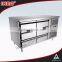 2 Door Stainless Steel Chest Chiller Kitchen Equipments