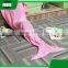 Christmas gift super soft Fibers Warm baby kids children crochet blanket mermaid