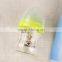 wide mouth transparent baby glass feeding bottle