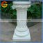 Home and garden fiberstone flower pot stand roman white pillar stand